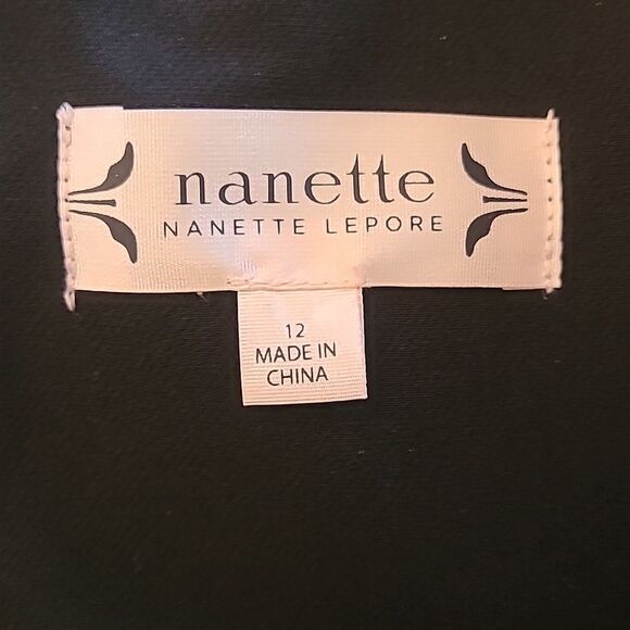 Nanette Lepore Cropped Black Short Sleeve Wide Leg Cropped Jumpsuit Size 12 - Picture 12 of 13